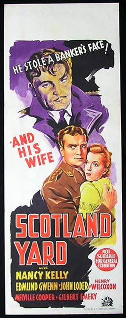 SCOTLAND YARD ’41-Gwenn-Loder LONG DAYBILL poster