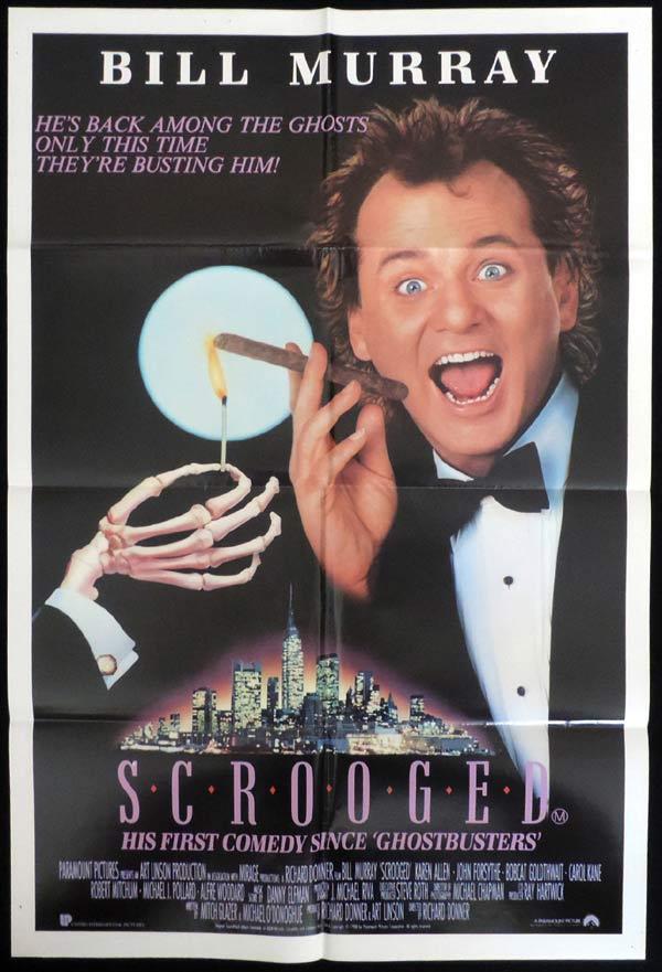 SCROOGED One Sheet Movie Poster Bill Murray