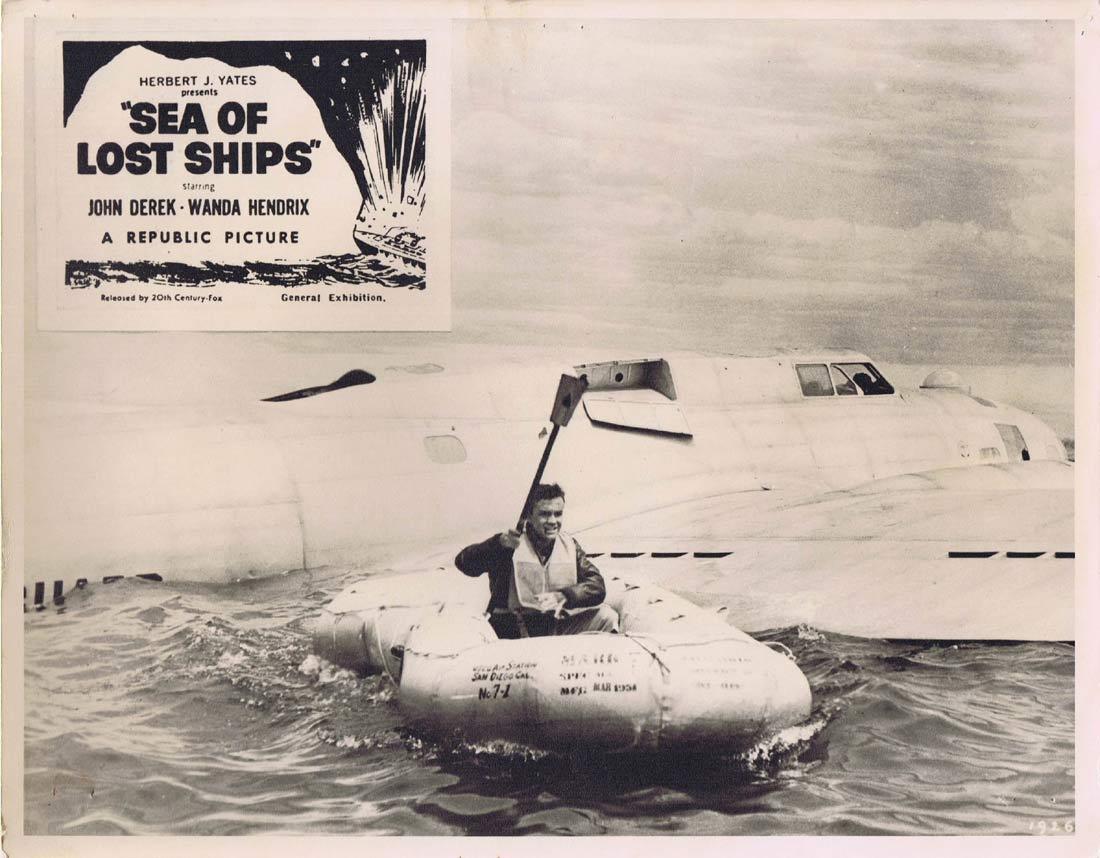 SEA OF LOST SHIPS Original Australian Lobby Card 5 John Derek Wanda Hendrix Walter Brennan