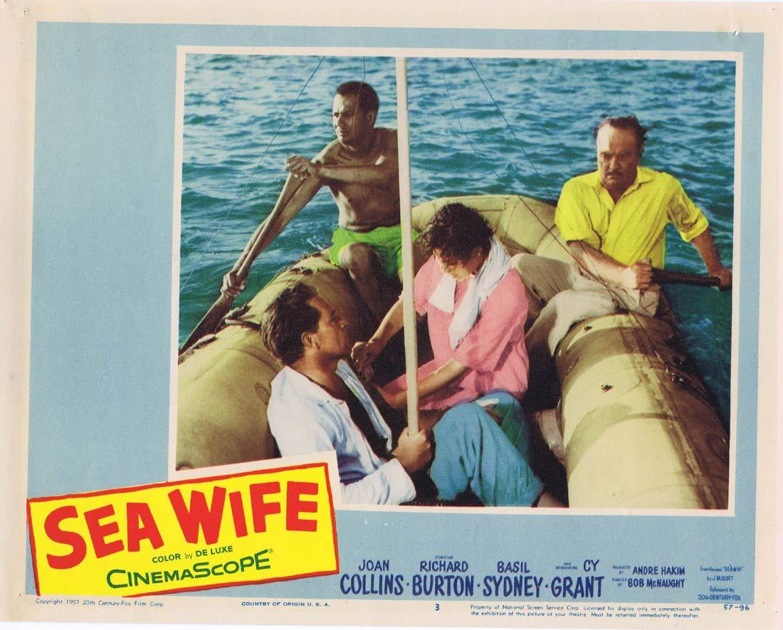 SEA WIFE Lobby Card 3 Joan Collins Richard Burton