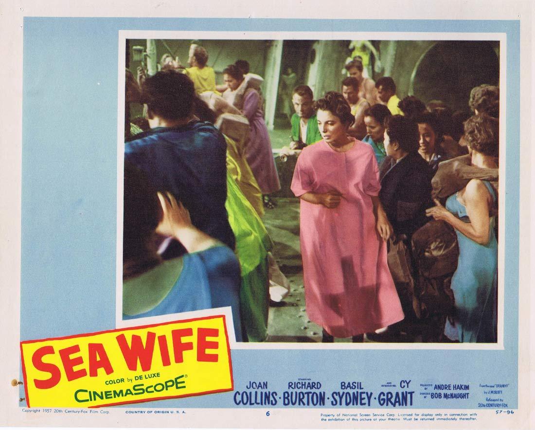 SEA WIFE Lobby Card 6 Joan Collins Richard Burton