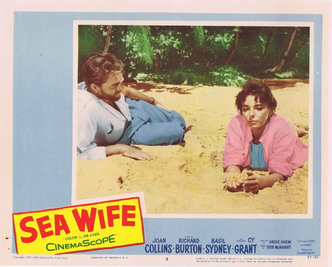 SEA WIFE Lobby Card 8 Joan Collins Richard Burton