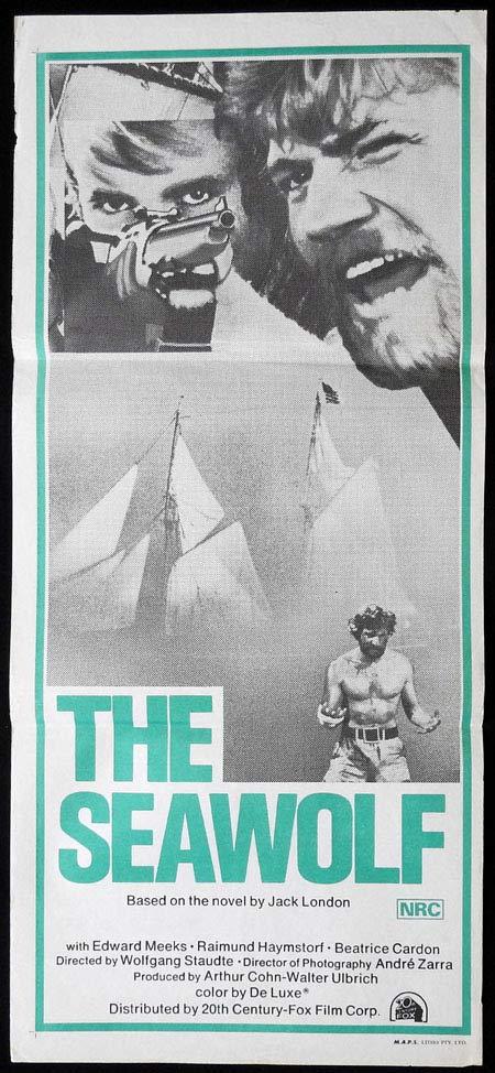 THE SEAWOLF Original Daybill Movie Poster Edward Meeks Raimund Harmstorf