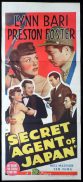 SECRET AGENT OF JAPAN Original Daybill Movie Poster Lynn Bari Preston Foster Marchant