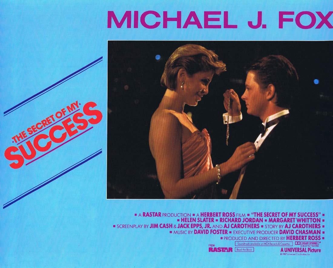 THE SECRET OF MY SUCCESS Original Lobby Card 2 Michael J. Fox Helen Slater