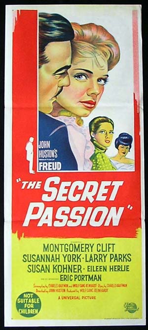 FREUD: THE SECRET PASSION Daybill Movie poster Montgomery Clift