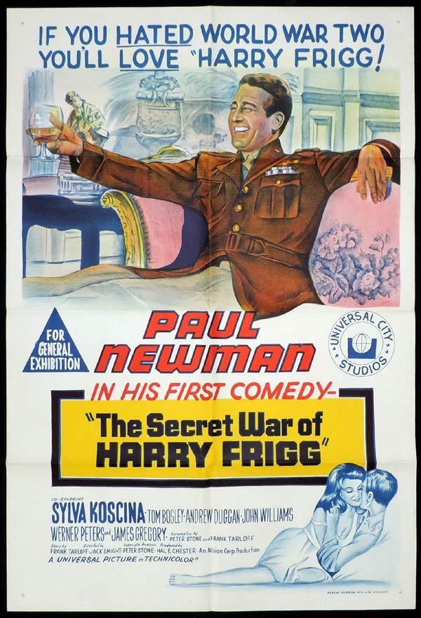 SECRET WAR OF HARRY FRIGG One Sheet Movie Paul Newman