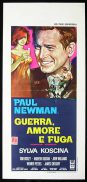 SECRET WAR OF HARRY FRIGG Original Locandina Movie Poster Paul Newman ITALIAN Valcarenghi art