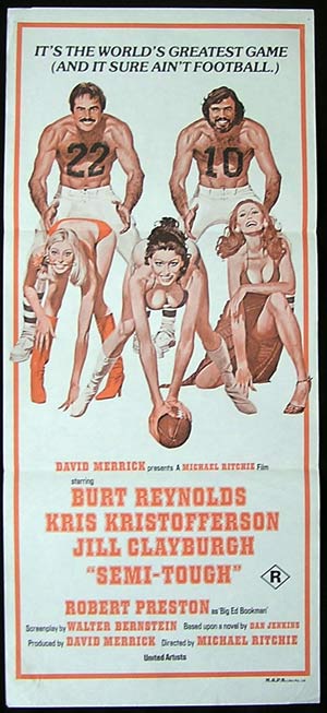 SEMI TOUGH ’77-Burt Reynolds-KRIS KRISTOFFERSON poster