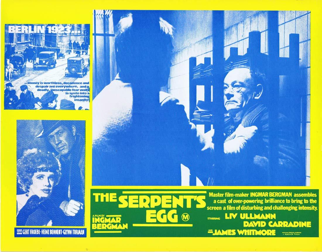 THE SERPENT’S EGG Original Australian Lobby card 1 Ingmar Bergman