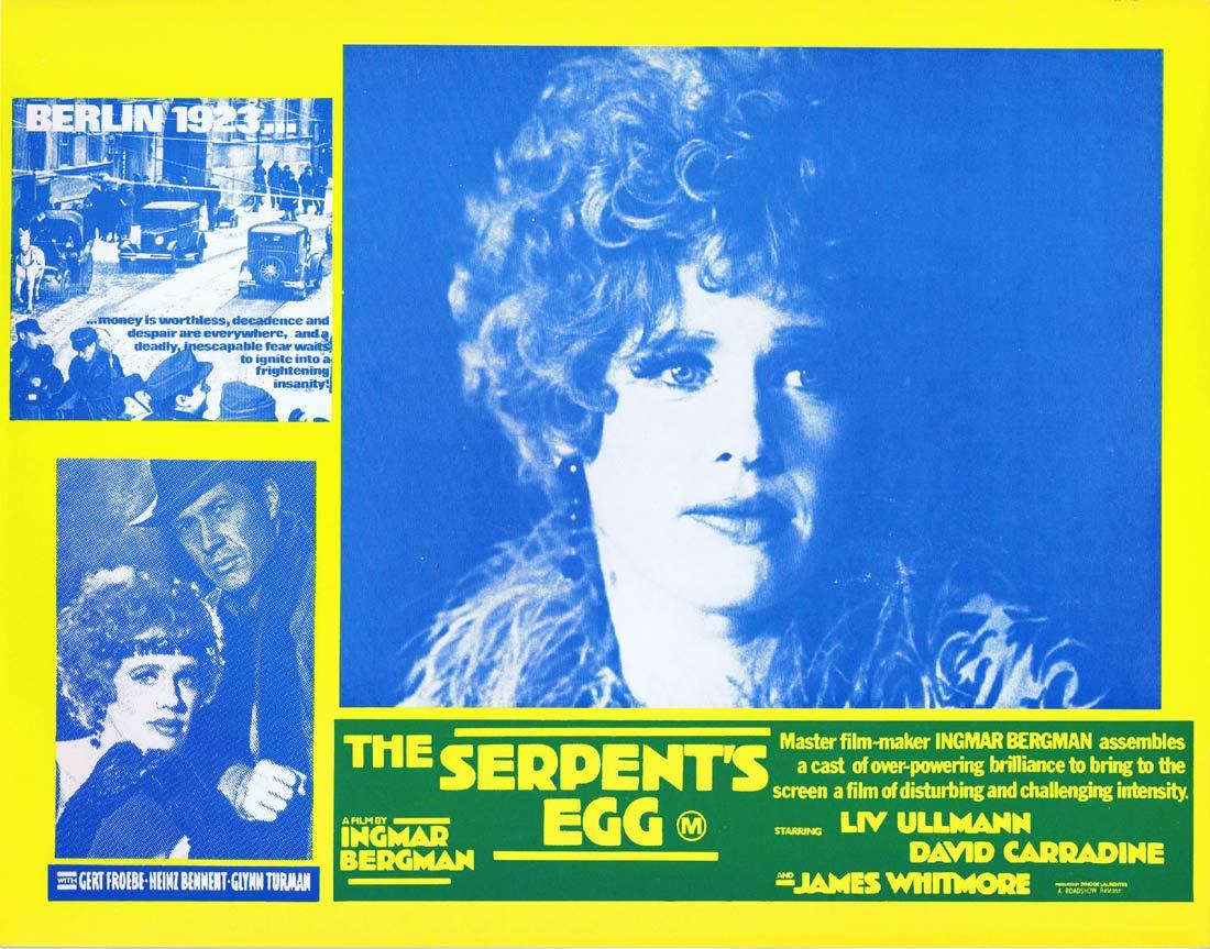 THE SERPENT’S EGG Original Australian Lobby card 3 Ingmar Bergman