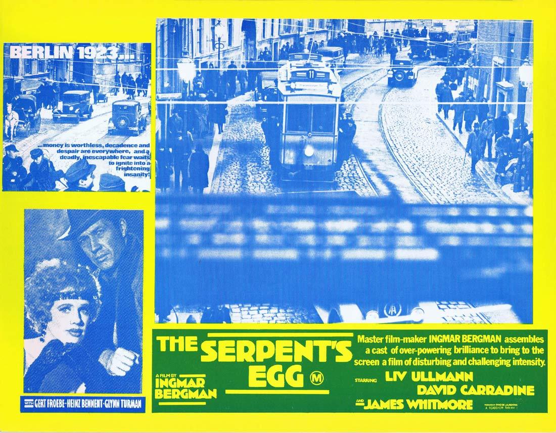 THE SERPENT’S EGG Original Australian Lobby card 7 Ingmar Bergman