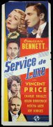 SERVICE DE LUXE Long Daybill Movie poster 1938 Vincent Price Constance Bennett