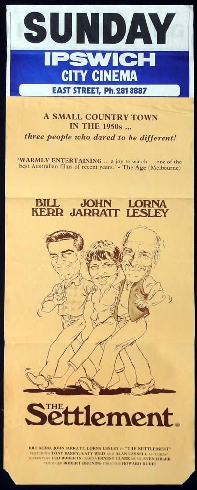 THE SETTLEMENT Daybill Movie Poster Bill Kerr Lorna Lesley John Jarratt