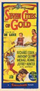 SEVEN CITIES OF GOLD Movie Poster Egan Rita Moreno 1955  daybill