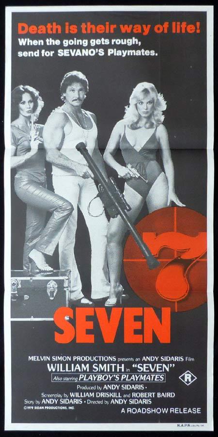 SEVEN Original Daybill Movie Poster William Smith Playboy Models