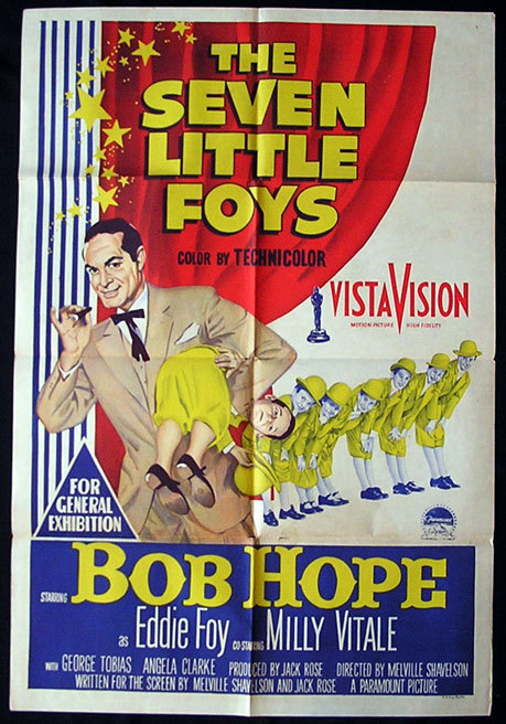 THE SEVEN LITTLE FOYS One Sheet Movie poster Bob Hope as Eddie Foy