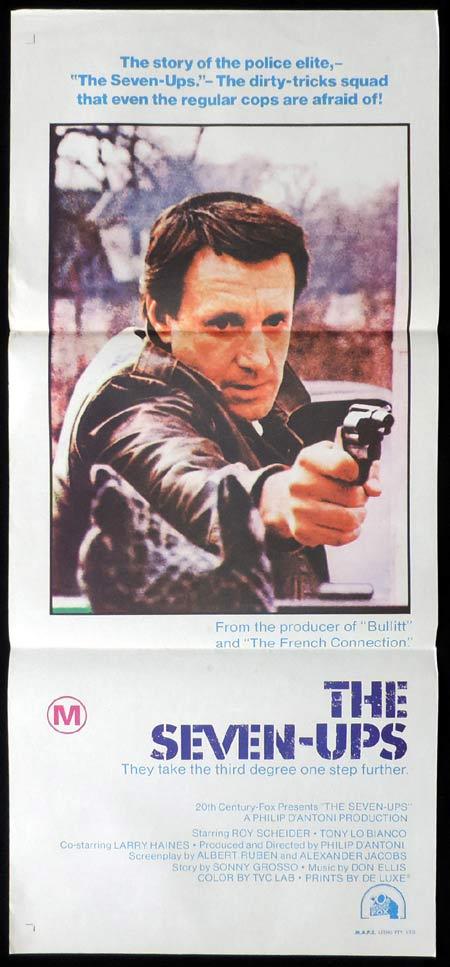 THE SEVEN UPS Original Daybill Movie Poster Roy Scheider