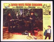 SEVEN WAYS FROM SUNDOWN '60 Audie Murphy-Barry Sullivan US Lobby card #2