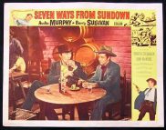 SEVEN WAYS FROM SUNDOWN '60 Audie Murphy-Barry Sullivan US Lobby card #6