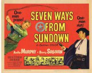 SEVEN WAYS FROM SUNDOWN Title Lobby Card 3 Audie Murphy Barry Sullivan