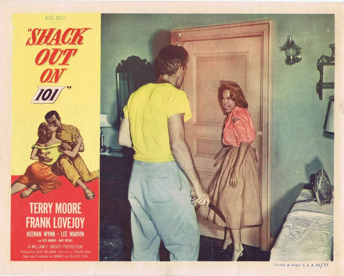 SHACK OUT ON 101 Lobby card 3 Terry Moore FIlm Noir
