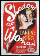 SHADOW OF A WOMAN One Sheet Movie Poster Helmut Dantine Film Noir