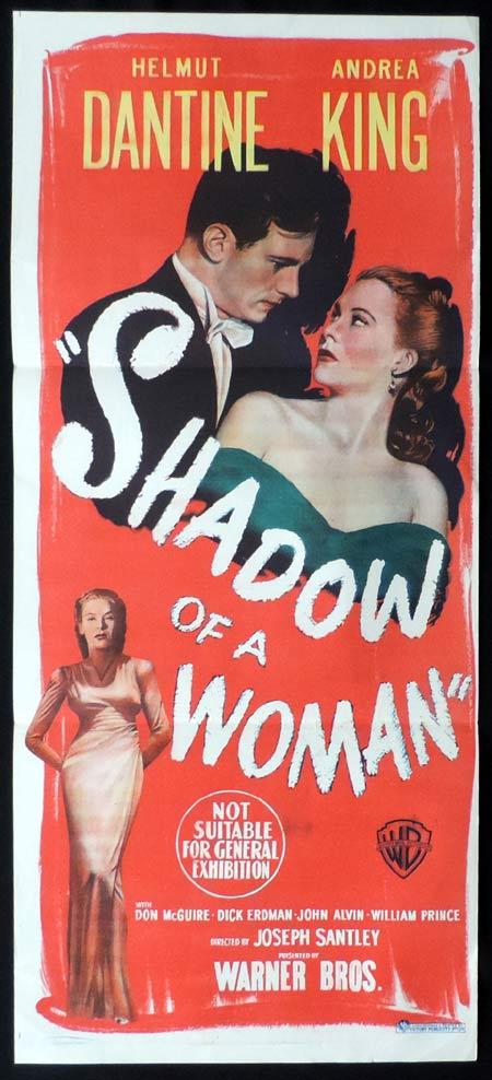 SHADOW OF A WOMAN Original Daybill Movie Poster Helmut Dantine Film Noir