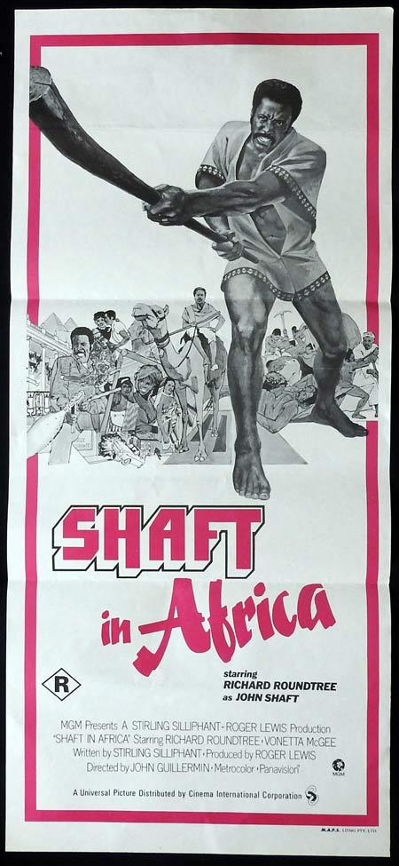 SHAFT IN AFRICA Original Daybill Movie Poster Richard Roundtree Frank Finlay