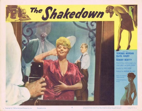 THE SHAKEDOWN 1960 Hazel Court Film Noir Lobby Card 6