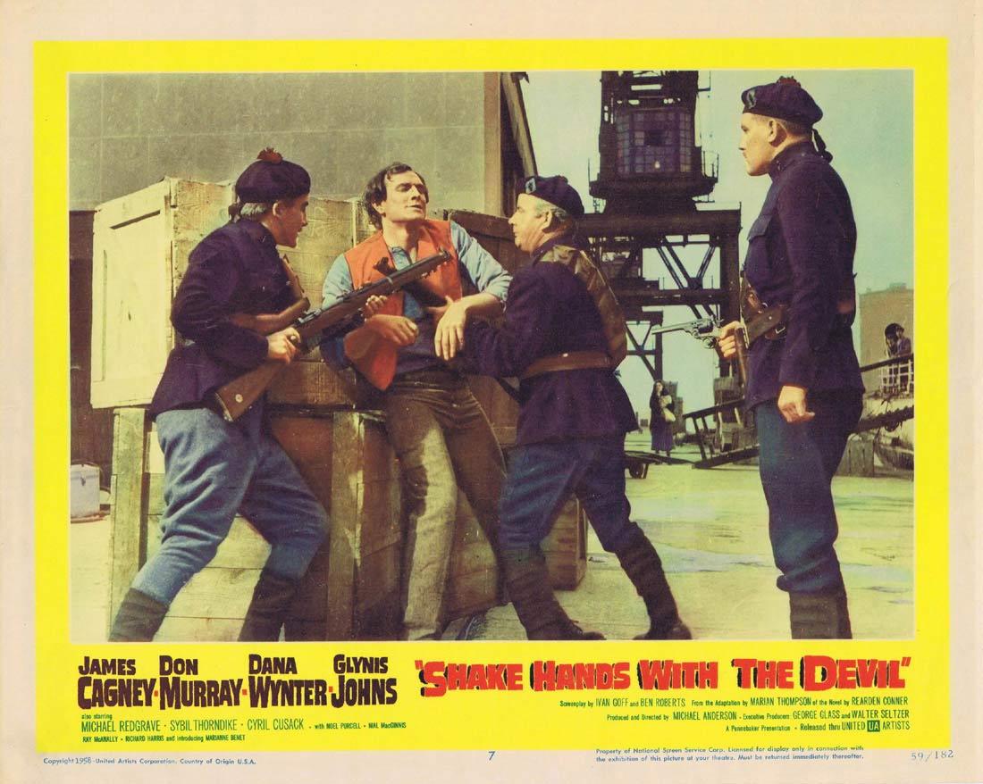 SHAKE HANDS WITH THE DEVIL Lobby Card 7 James Cagney Don Murray Dana Wynter