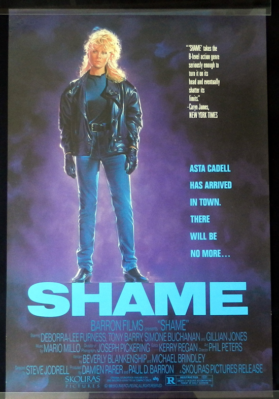 SHAME 1987 US One sheet Movie poster AUSTRALIAN CINEMA Deborra Lee Furness