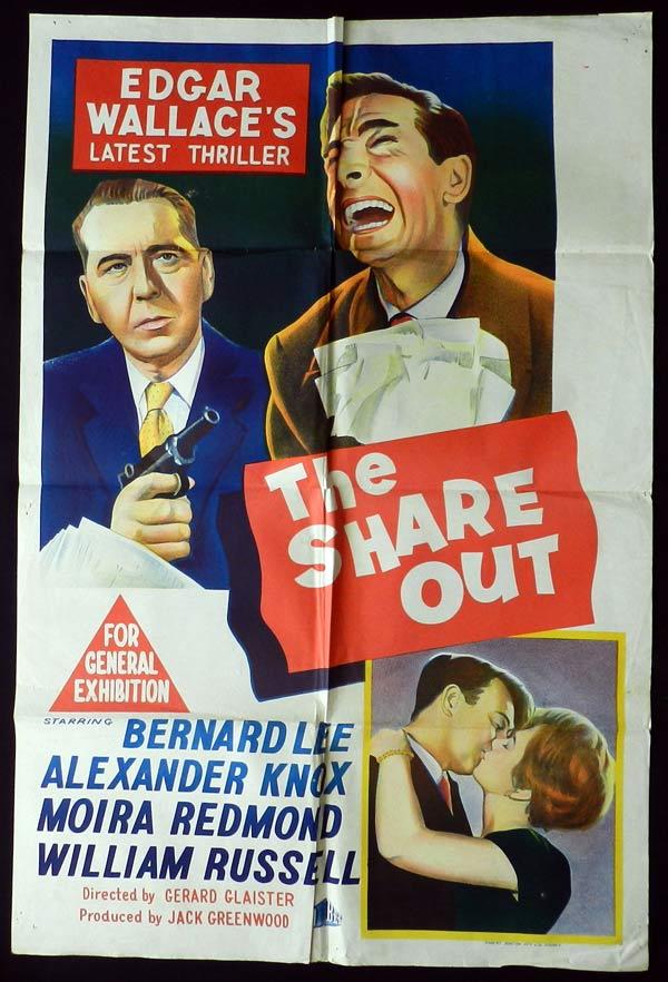 THE SHARE OUT One Sheet Movie Poster Edgar Wallace