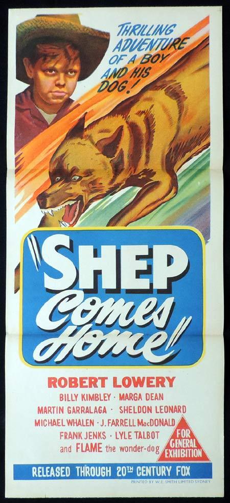 SHEP COMES HOME Original Daybill Movie Poster