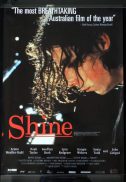 SHINE 1996 Geoffrey Rush ORIGINAL Australian one sheet Movie Poster
