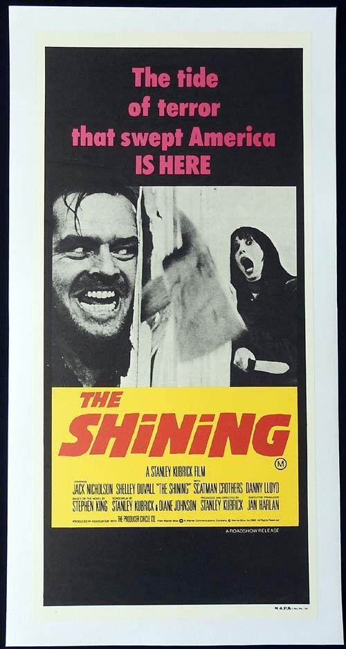 THE SHINING Linen Backed Daybill Movie poster Stanley Kubrick