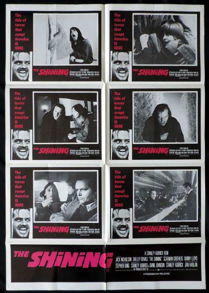 THE SHINING Australian Photo Sheet Movie poster Stanley Kubrick Jack Nicholson