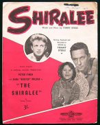 SHIRALEE, The '57 Peter Finch SHEET MUSIC