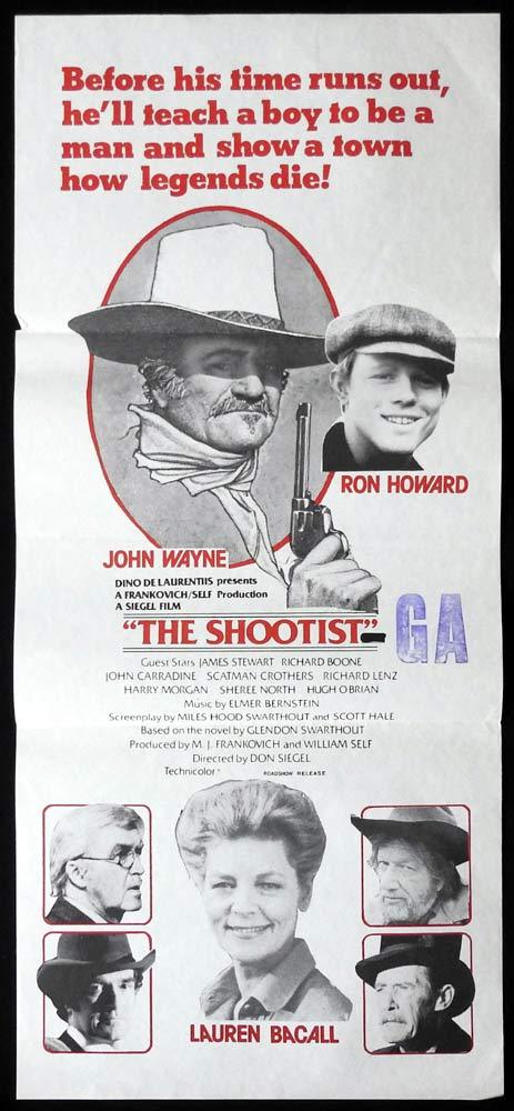 THE SHOOTIST Original Daybill Movie poster John Wayne