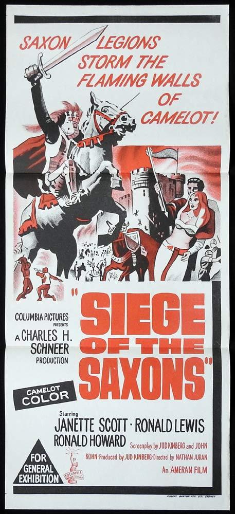 SIEGE OF THE SAXONS Original Daybill Movie Poster Janette Scott Ronald Lewis
