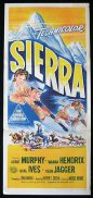 SIERRA '50-Audie Murphy RARE ORIGINAL poster