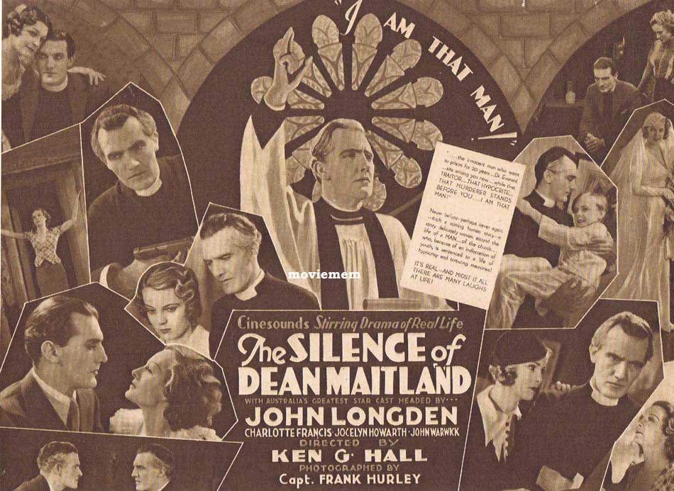 THE SILENCE OF DEAN MAITLAND Original Vintage Movie Herald KEN G.HALL Australian Cinema Classic