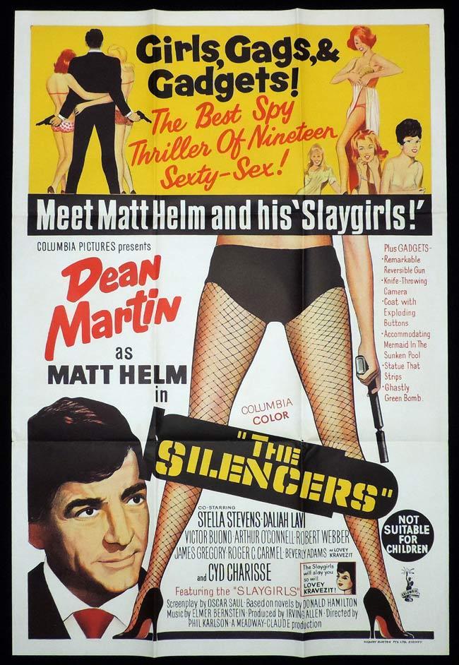 THE SILENCERS One Sheet Movie Poster Dean Martin Matt Helm