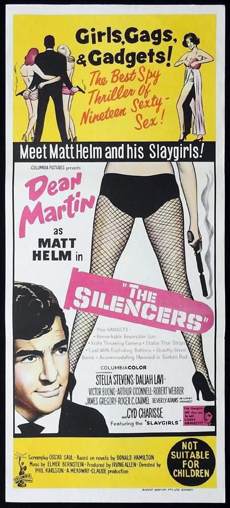 THE SILENCERS Original Daybill Movie Poster Dean Martin Matt Helm Stella Stevens