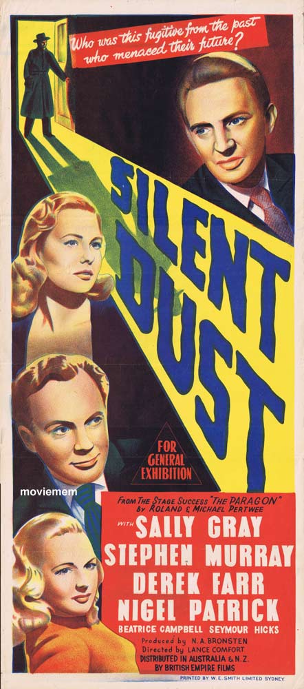 SILENT DUST Original Daybill Movie Poster Stephen Murray Beatrice Campbell