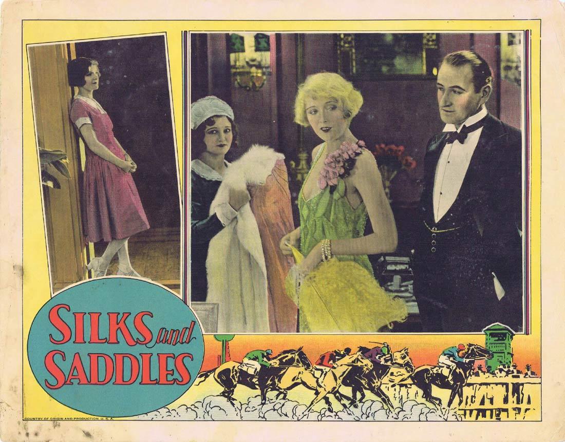 SILKS AND SADDLES Lobby Card 3 Horse Racing film Marion Nixon 1929