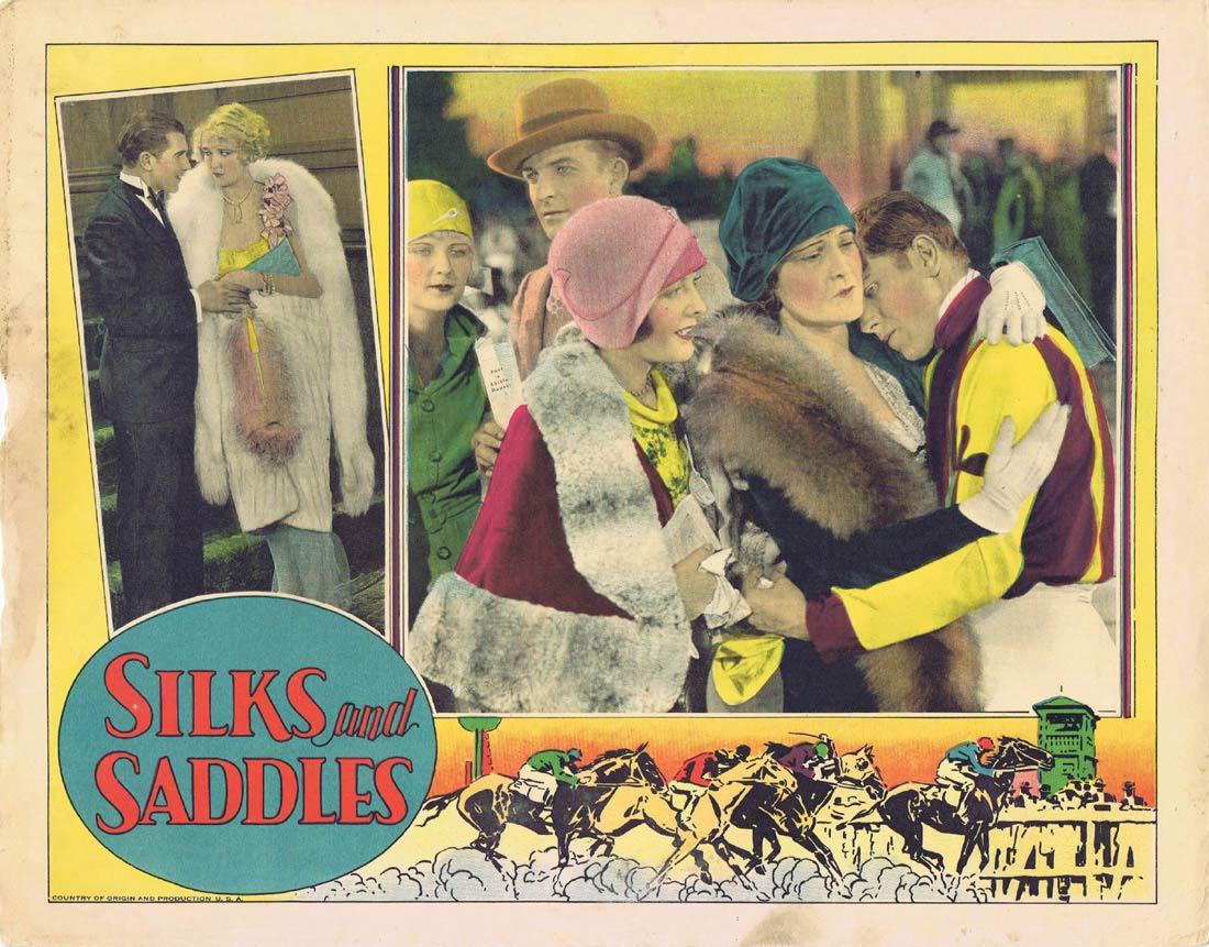 SILKS AND SADDLES Lobby Card 4 Horse Racing film Marion Nixon 1929