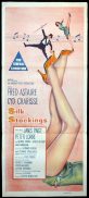 SILK STOCKINGS Original Daybill Movie Poster Fred Astaire Cyd Charisse