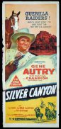 SILVER CANYON Daybill Movie Poster Gene Autry Western