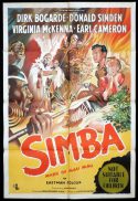 SIMBA MARK OF MAU MAU MARK OF MAU MAU One Sheet Movie Poster Dirk Bogarde Jungle